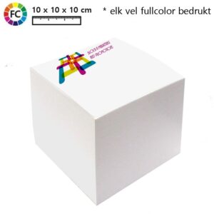 bedrukte kubusblokken bestellen elk vel fullcolor bedrukt