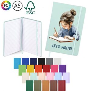 Notitieboekjes fullcolor opdruk Leontina A5
