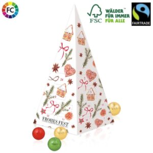 Fairtrade Chocolade adventskalender Piramide