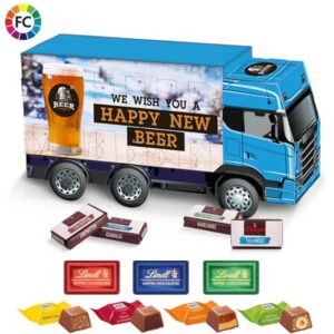 Adventskalender merkchocolade vrachtwagens