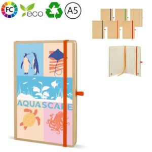 Eco notitieboekjes A5 kraftpapier Ikom